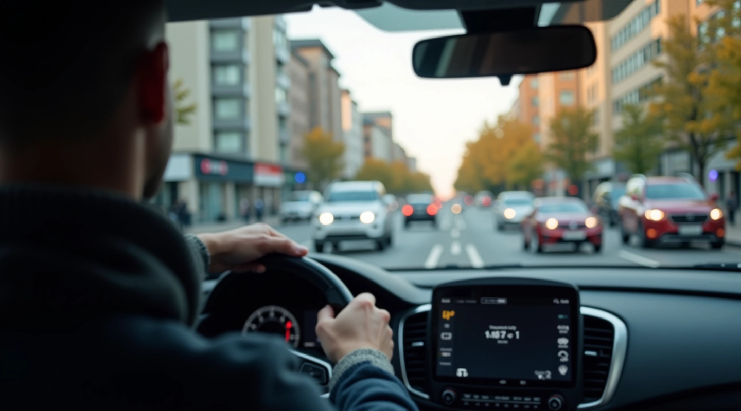 Autonominis automobilis bandymų aikštėje su matomi sensoriai ir kabeliai